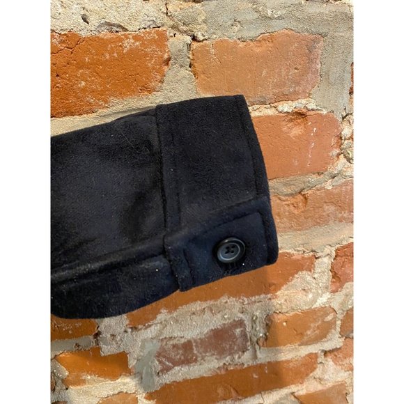 Men’s Claiborne Black Suede Look.  Polyester Jacket Size XL  Pre.owned - Picture 5 of 7